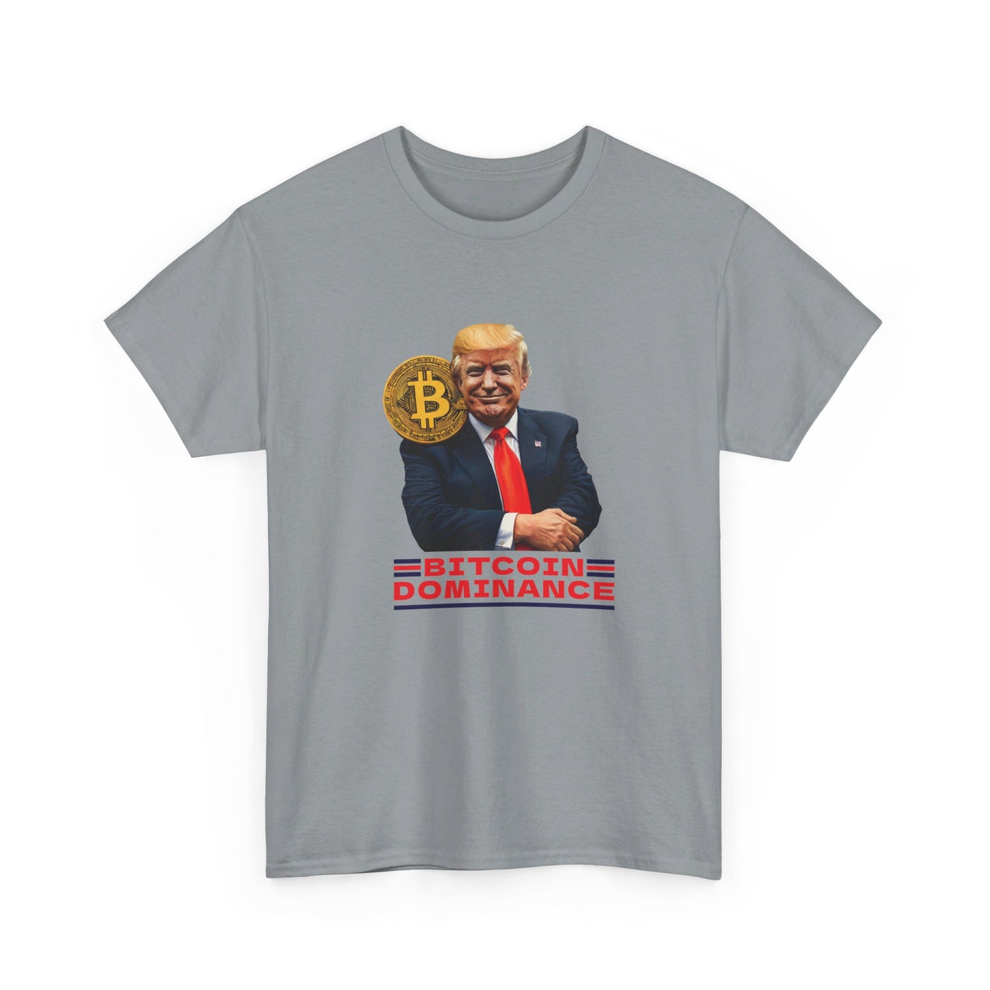 Bitcon Dominance Trump Unisex Cotton Print T-Shirt