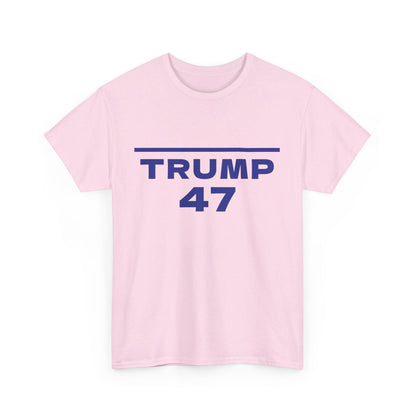 Trump 47 Unisex Cotton Print T-Shirt - Blue