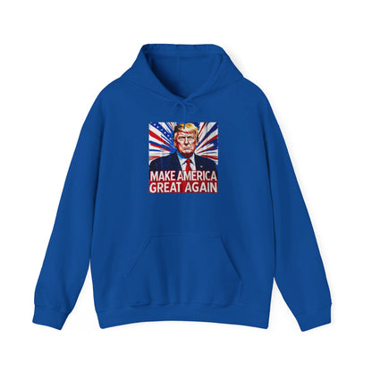 MAGA Trump Unisex Print Hooded Sweatshirt - One