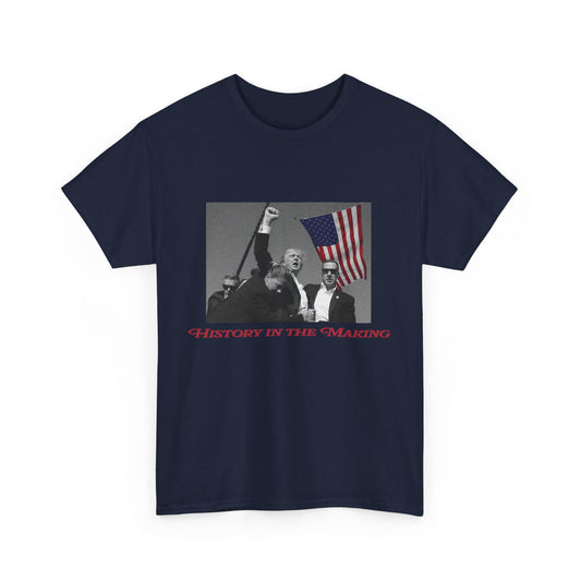 History In The Making Trump Unisex Cotton Print T-Shirt - Red