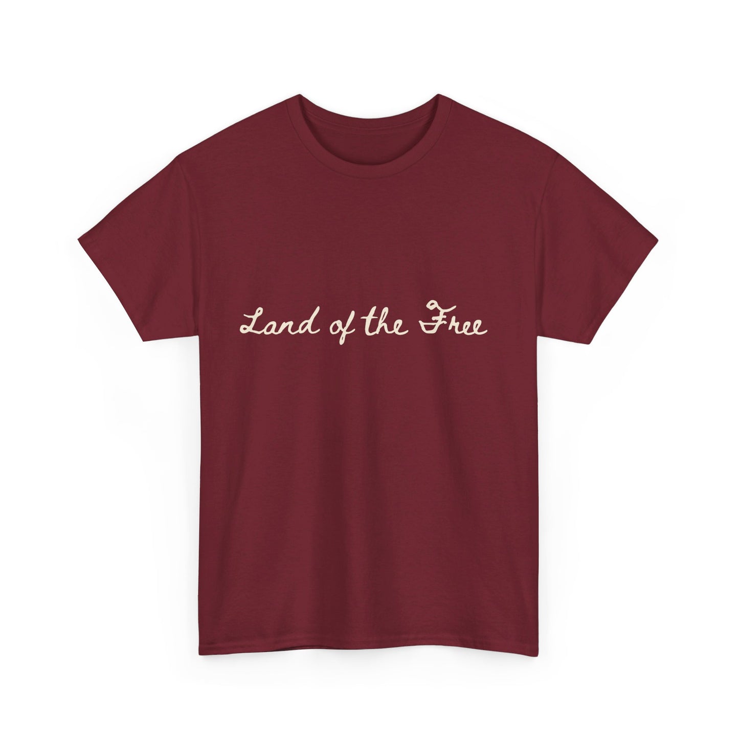 Land of The Free Trump Unisex Cotton Double Sided Print T-Shirt