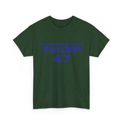 Trump 47 Unisex Cotton Print T-Shirt - Blue