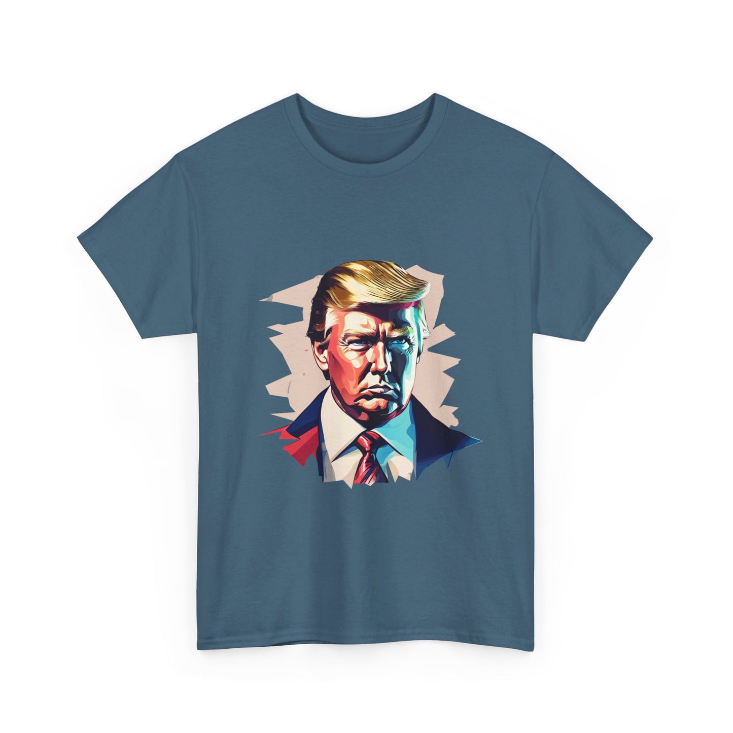 Illustrated Trump Unisex Cotton Print T-Shirt