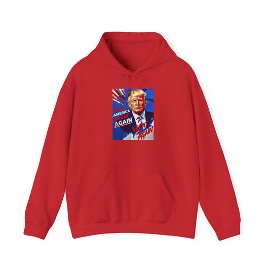 MAGA Trump Unisex Print Hooded Sweatshirt - Three