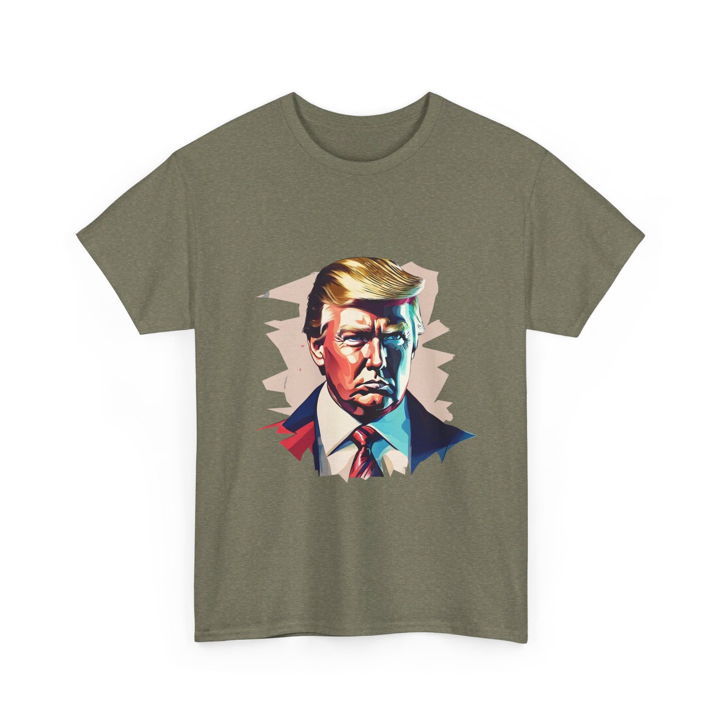 Illustrated Trump Unisex Cotton Print T-Shirt