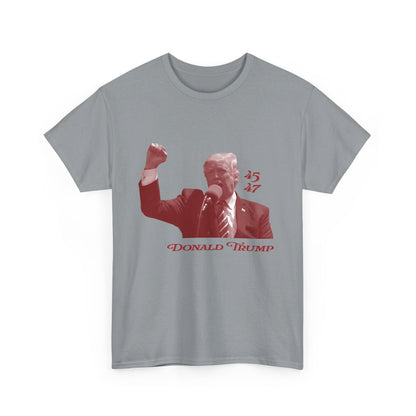 Trump 45 & 47 Unisex Cotton Print T-Shirt - Red