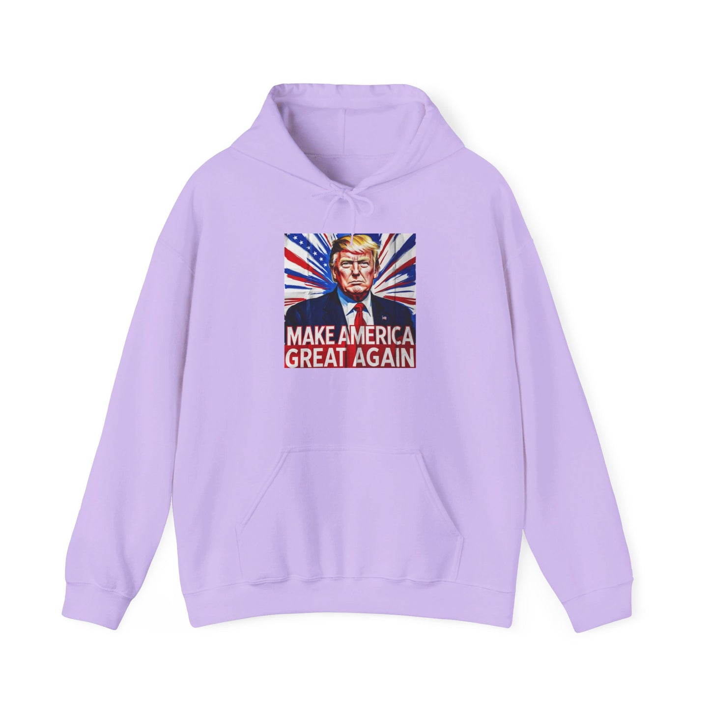 MAGA Trump Unisex Print Hooded Sweatshirt - One