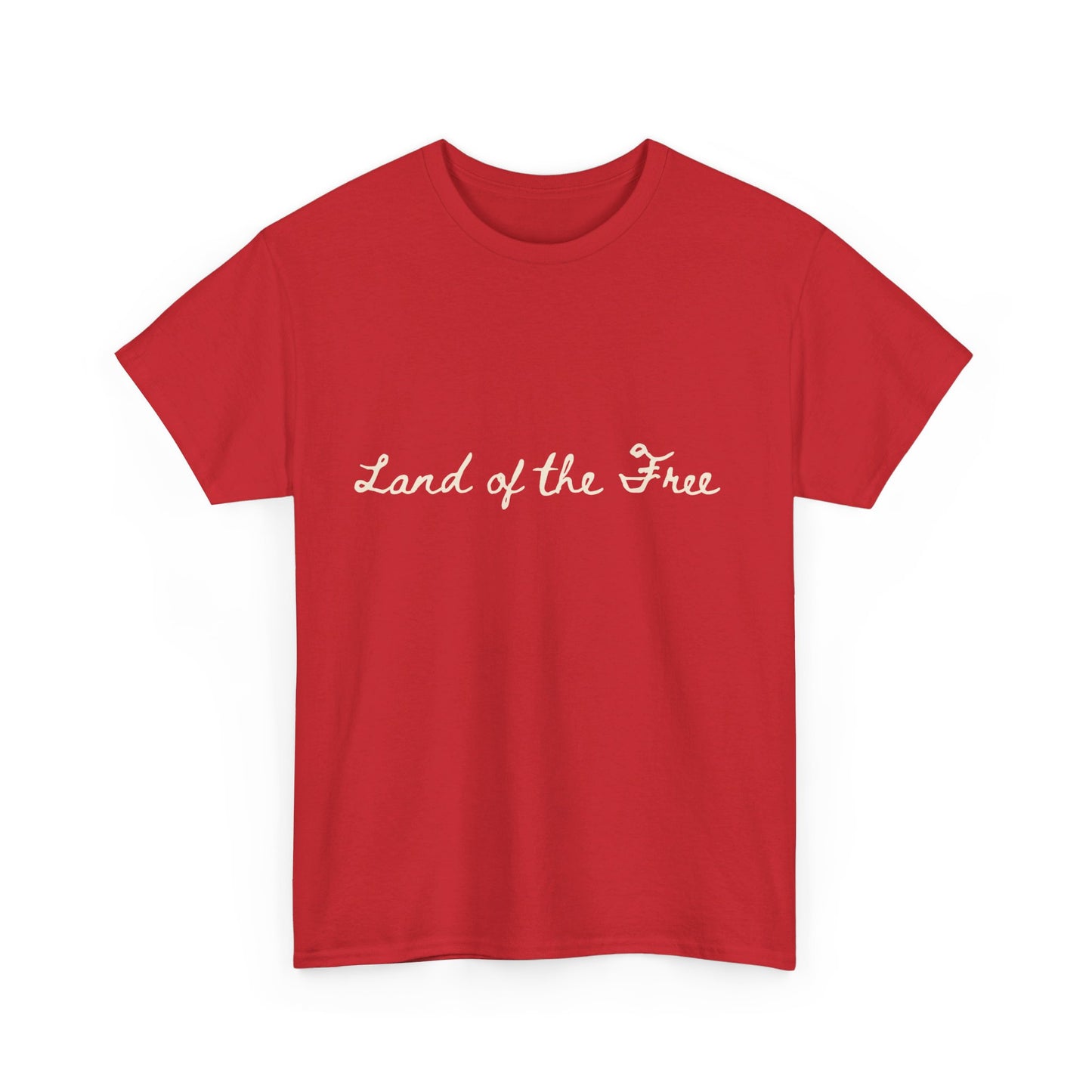 Land of The Free Trump Unisex Cotton Double Sided Print T-Shirt