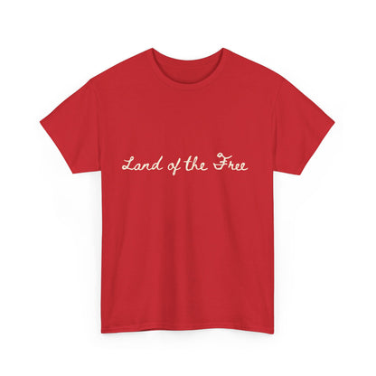 Land of The Free Trump Unisex Cotton Double Sided Print T-Shirt