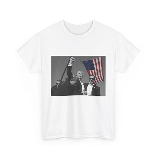 Fight Fight Fight Trump Unisex Cotton Print T-Shirt - Black/White