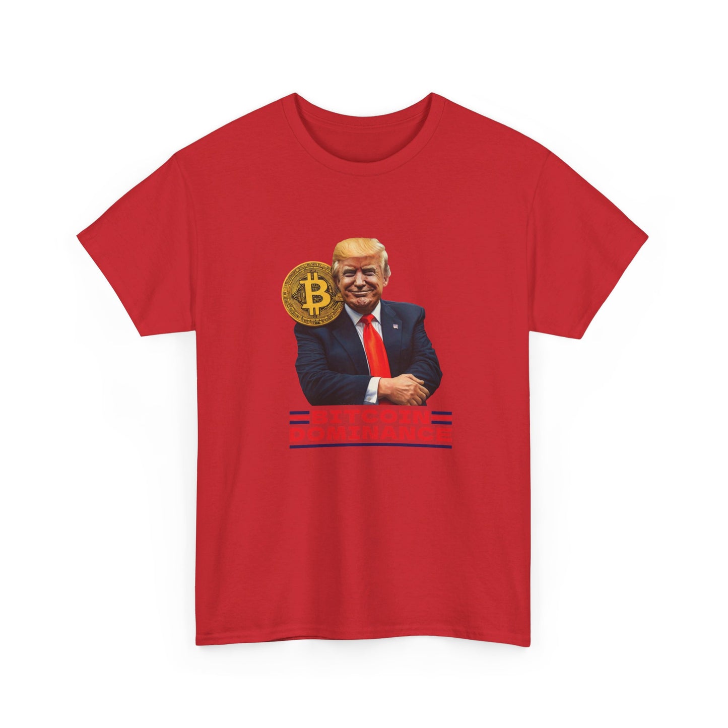 Bitcon Dominance Trump Unisex Cotton Print T-Shirt