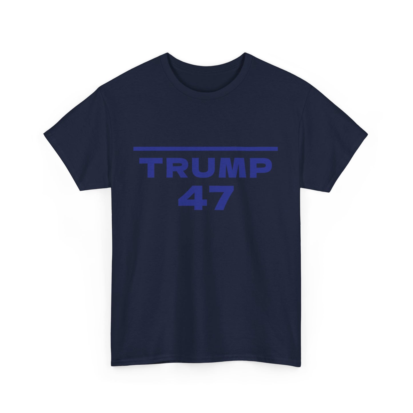 Trump 47 Unisex Cotton Print T-Shirt - Blue