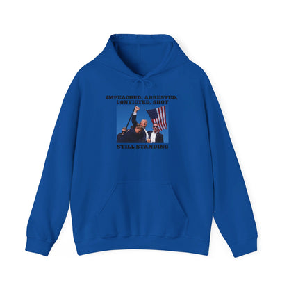 Still Standing Trump Unisex Print Hooded Sweatshirt