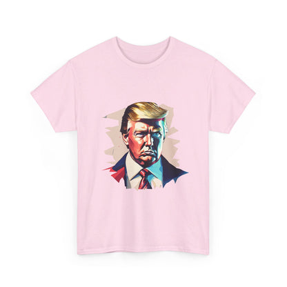 Illustrated Trump Unisex Cotton Print T-Shirt