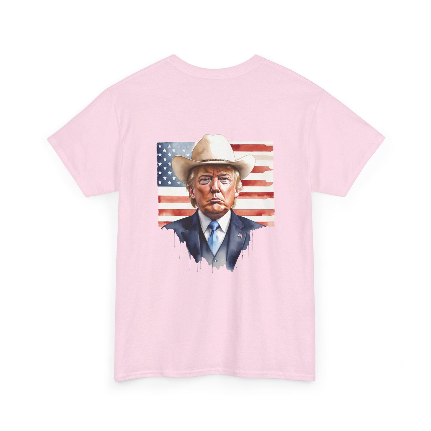 Cowboy Vote Trump Unisex Cotton Double Sided Print T-Shirt