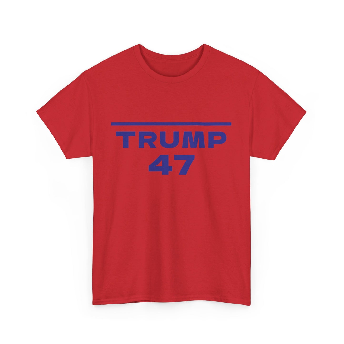 Trump 47 Unisex Cotton Print T-Shirt - Blue