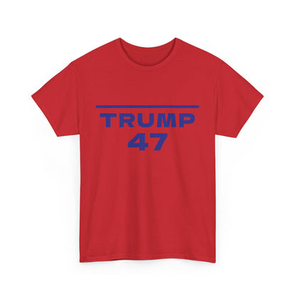 Trump 47 Unisex Cotton Print T-Shirt - Blue