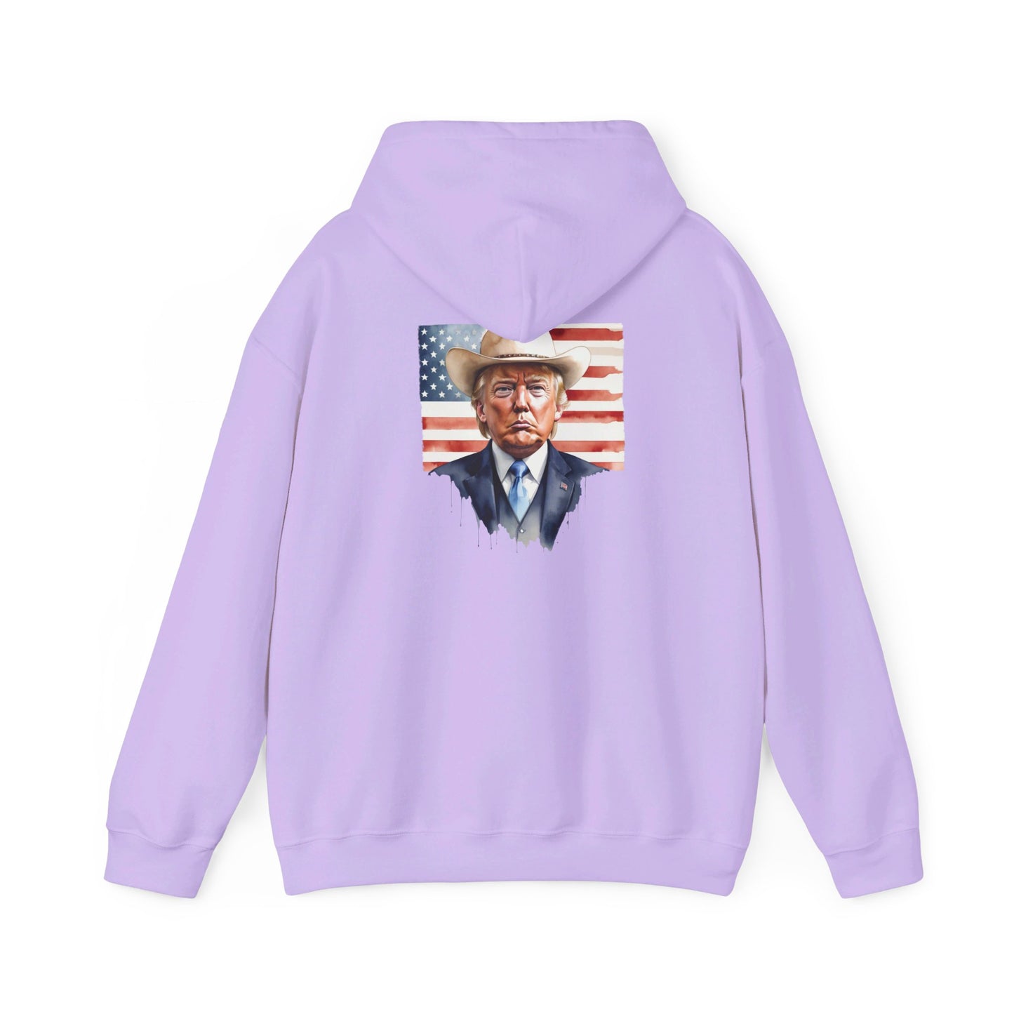 Cowboy Vote Trump Print Hooded Sweatshirt