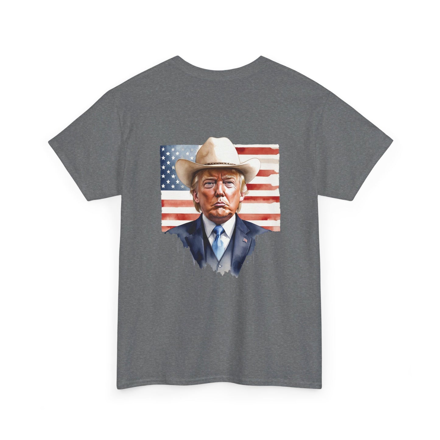 Cowboy Vote Trump Unisex Cotton Double Sided Print T-Shirt