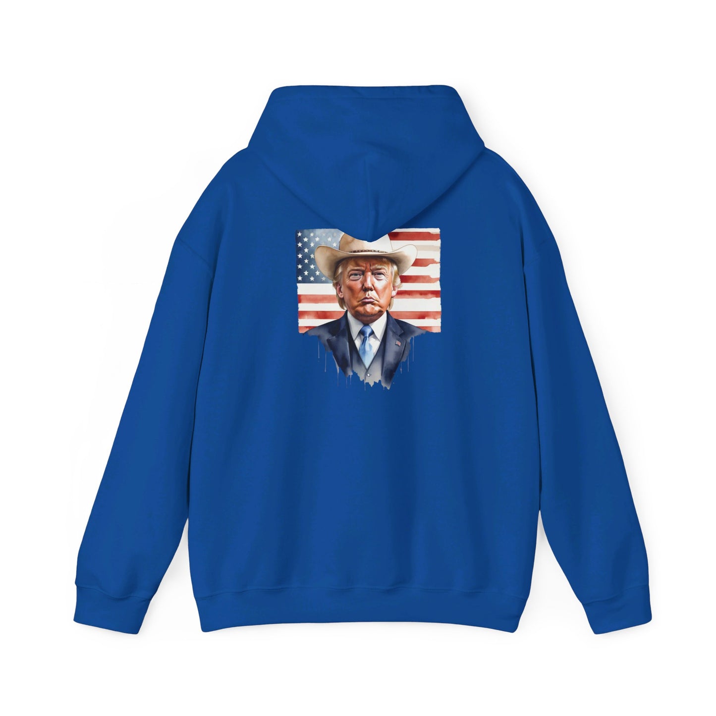 Cowboy Vote Trump Print Hooded Sweatshirt