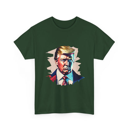 Illustrated Trump Unisex Cotton Print T-Shirt