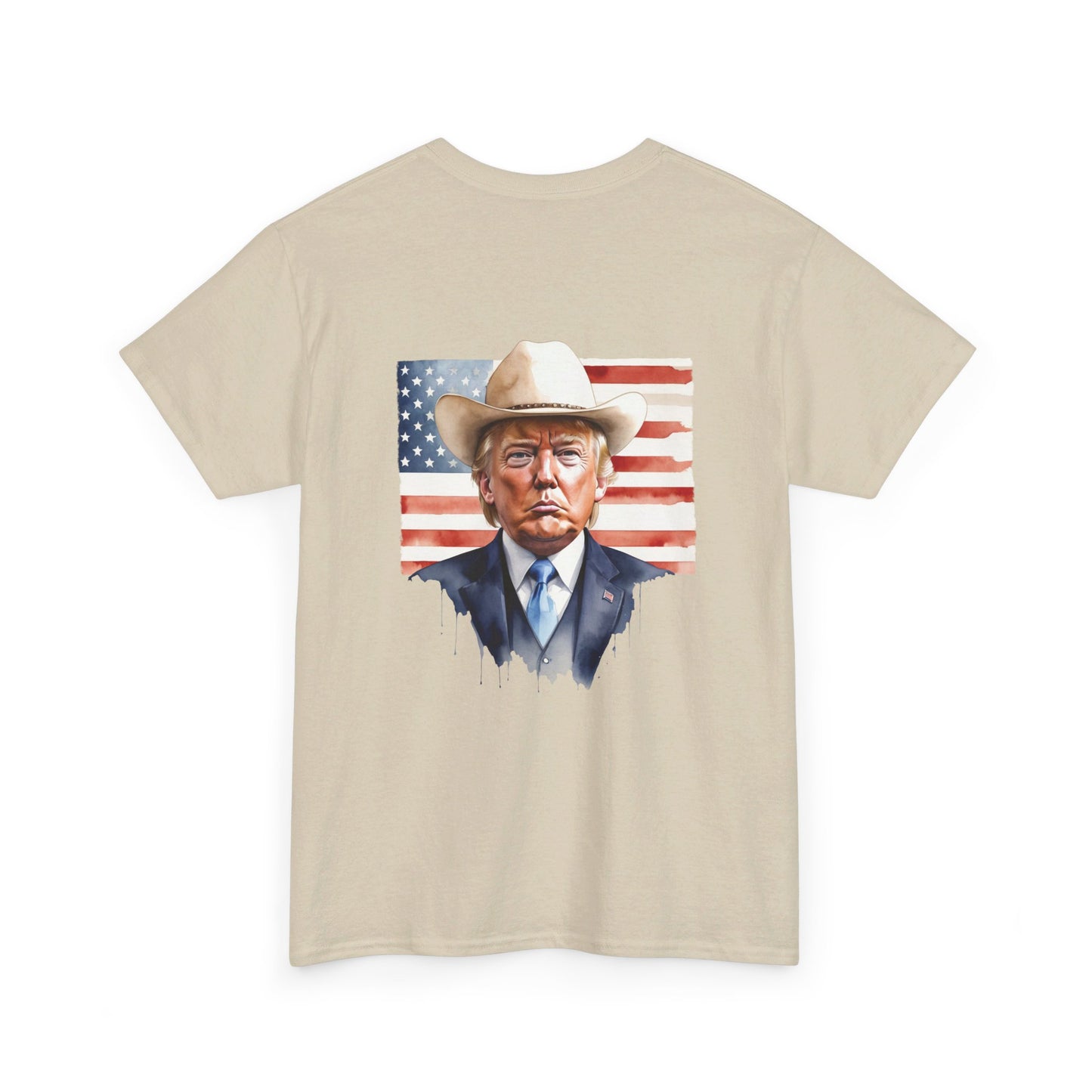 Cowboy Vote Trump Unisex Cotton Double Sided Print T-Shirt