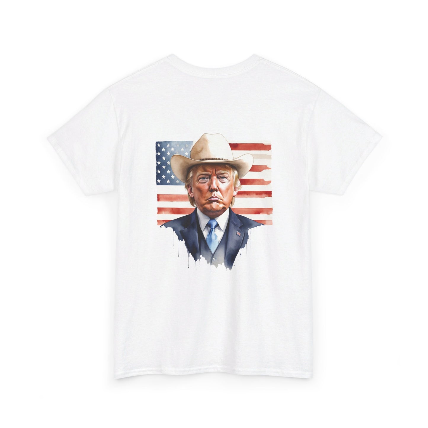 Cowboy Vote Trump Unisex Cotton Double Sided Print T-Shirt