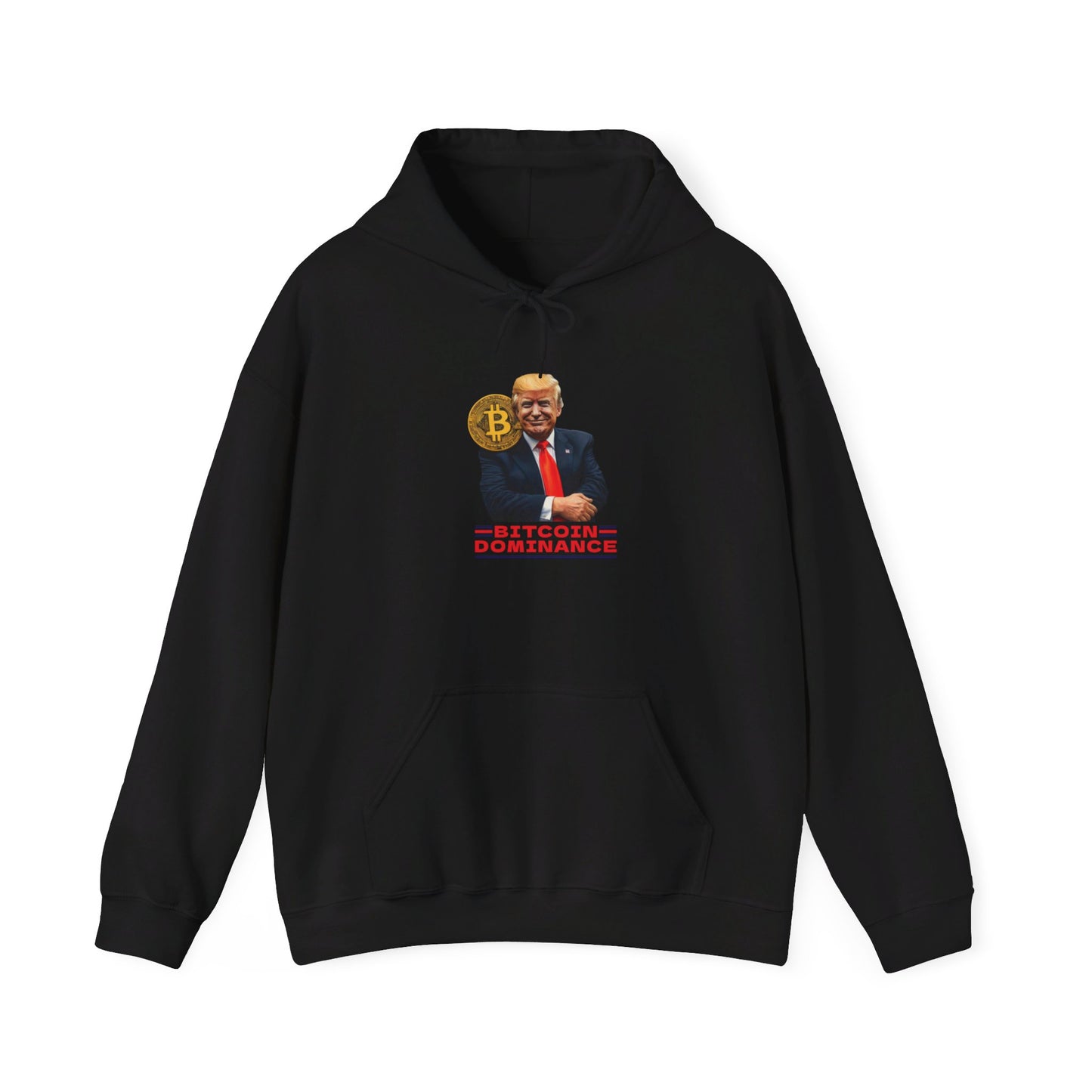 Bitcoin Dominance Trump Unisex Print Hooded Sweatshirt